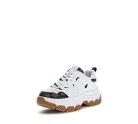 Zapatillas Deportivas para Mujer, Suela de Goma, FLFBRA FAL12 WHIBR (Blanco, Sistema Tallas Calzado EU, Adulto, Números, Mediano, 40)