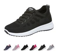 Zapatillas Deportivas para Mujer Transpirables Clasico Moda Sneakers con Cordones Ligeros Pretty Zapatos Deportivos Slip on Casual Comodas Mocasines Malla Calzado Entretiempo para Fitness Gimnasio