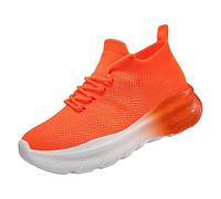 Zapatillas deportivas para mujer, transpirables, ligeras, cómodas, para correr, para caminar, para el tiempo libre, con cordones, para correr, correr, para mujer, naranja, 41 EU