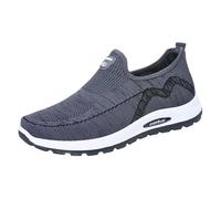 Zapatillas deportivas para mujer y hombre, calzado de entrenamiento, para despertar, fitness, cómodo zapato de malla para atletismo, zapatillas de correr transpirables y ligeras, gris, 38 2/3 EU
