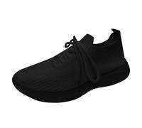 Zapatillas deportivas para mujer, zapatillas de correr, zapatillas de deporte para mujer, zapatillas informales, color negro transpirable, moda para estudiantes, jóvenes y mujeres, Negro , 40 EU