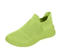 Zapatillas deportivas para mujer, zapatillas de deporte, elegantes y cómodas, de malla transpirable, para el tiempo libre, con suela suave para hombres y mujeres. Entrenadores para mujer, verde, 41 EU