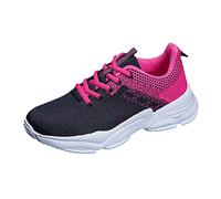 Zapatillas deportivas para mujer, zapatillas de deporte, zapatillas de deporte, para el tiempo libre, con cordones, viajes, suela suave, zapatos cómodos, para exteriores, malla, correr, moda, deportes