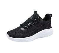 Zapatillas deportivas para mujer, zapatillas ortopédicas, para mujer, zapatillas ortopédicas, para caminar, mujeres, trabajo cómodo, fitness, gimnasio, correr, al aire libre, interior, D le Negro, 37