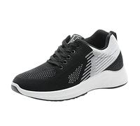 Zapatillas deportivas para mujer, zapatillas ortopédicas, para mujer, zapatillas ortopédicas, para mujer, cómodas, para exteriores, para uso en interiores, gimnasio, para correr, basquet, D le Negro