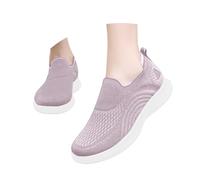 Zapatillas deportivas para mujer, zapatos de ocio, transpirables, ligeras, cómodas, ideales para actividades físicas, viajes, Color lila claro., 38 EU