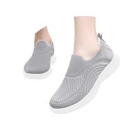 Zapatillas deportivas para mujer, zapatos de ocio, transpirables, ligeras, cómodas, ideales para actividades físicas, viajes, Gris claro., 39 EU