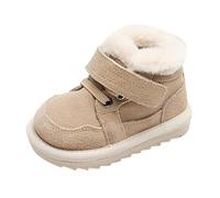 Zapatillas deportivas para niña Bowknot First Shoes Buckle Strap Toddler Soft Bottom Breathable Princess Shoes Turnschuhe Mädchen Sneaker (Khaki, 25 Toddler)