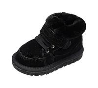 Zapatillas deportivas para niña Bowknot First Shoes Buckle Strap Toddler Soft Bottom Breathable Princess Shoes Turnschuhe Mädchen Sneaker (Black, 23.5 Infant)