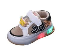 Zapatillas deportivas para niños 26 Summer and Otoño Zapatillas deportivas para niños pequeños y medianos de talla pequeña y mediana para niños Toddler Shoes Flashing Light Casual Sports Shoes