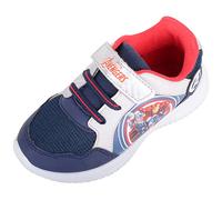 Zapatillas deportivas para niños y niños y jóvenes, superhéroes de los Vengadores, sin cordones, táctiles y cerrados, azul marino, 34 EU
