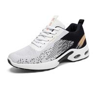 Zapatillas deportivas transpirables para hombre, para caminar, correr, senderismo, ligeras, cómodas, sin cordones, para uso diario, con jeans, pantalones cortos para toda la temporada, Negro , 41 EU