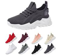 Zapatillas deportivas transpirables para mujer, ligeras, zapatillas de correr, zapatillas de correr, zapatillas de tenis, para el tiempo libre, entrenamiento, gimnasio, Gris 1, 44