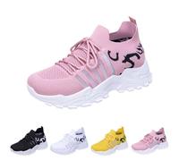 Zapatillas deportivas transpirables para mujer, zapatillas de correr, zapatillas de correr, zapatillas de tenis, para tiempo libre, entrenamiento, gimnasio, zapatillas ligeras, Rosa., 39 EU