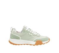 Zapatillas Deportivas Verdes Mujer - Sneakers Retro Memories - Diseño Exclusivo - Suela Blanca y Plantilla Extraíble (Multicolor, Sistema Tallas Calzado EU, Adulto, Mujer, Números, Mediano, 39)