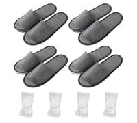 Zapatillas Desechables, 4pc Zapatillas Desechables Antideslizantes, Zapatillas de Viaje, Zapatillas de Hotel Portátiles, Adecuado para Hoteles, Spas, Viajes, Habitaciones de Huéspedes, Hogar