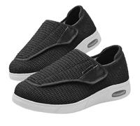 Zapatillas Diabéticos Hombre Mujer Extra Anchos Ligero Antideslizante Ajustables Pantuflas, Comodo Transpirables Zapatillas para Pies Hinchados