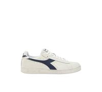 Diadora Game L Low Waxed, Sneakers, Unisex adulto, Blanco White Blue Caspian Sea, 42.5 EU