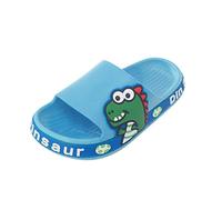 Zapatillas Dinosaurio Infantil Verano Antideslizantes niñas Animados Playa cómodas Originales (Blue, 29.5 Little Child)