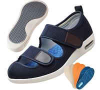 Zapatillas Especial para Caminar, Zapatos para Caminar Transpirables Ortopédicas Suelas para Zapatos con Fuerte Soporte de Arco Repuesto para Hombre y Mujere,Azul,36 EU