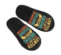 Zapatillas Esponjosas Soy abogado, no estoy discutiendo, solo explico por qué tengo razón. Suave Pantuflas de Invierno Cálido Antideslizante Slippers Hotel Adulto M