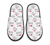 Zapatillas Estar Por Casa Amo A Mi Papá Zapatilla Adulto Pantuflas Hombre Y Mujer Pantufla Para Hotel Para El Hogar Spa M