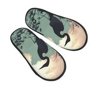 Zapatillas Estar Por Casa Aves De Guardería De La Garza Azul Pantuflas De Algodón Cálidas Pantuflas Elegante Zapatilla Para Viaje Hotel Para El Hogar L