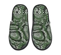 Zapatillas Estar Por Casa Estampado De Piel De Serpiente Verde Zapatillas De Casa Hombre Y Mujer Zapatilla Elegante Pantufla Para Dormitorio Spa Para El Hogar M