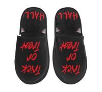 Zapatillas Estar Por Casa Feliz Halloween2 Imprimir Zapatillas De Casa Gruesa Pantuflas Interior Y Exterior Pantuflas De Algodón Para Hotel Spa Viaje M