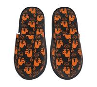 Zapatillas Estar Por Casa Gato Boo Halloween Pantuflas De Algodón Acogedoras Zapatillas De Casa Hombre Y Mujer Pantufla Para Spa Hotel Dormitorio M