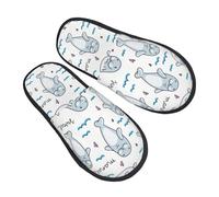 Zapatillas Estar Por Casa Patrón Profundo Del Animal Morsa Acogedoras Pantufla Hombre Y Mujer Pantuflas Para El Hogar Zapatillas De Casa Para Spa Hotel M