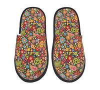 Zapatillas Estar Por Casa Paz Y Amor Zapatilla Elegante Pantuflas Hombre Y Mujer Zapatillas De Casa Para Viaje Hotel Dormitorio M