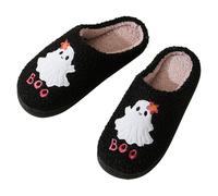 Zapatillas Fantasma,Zapatillas De Casa Fantasma De Halloween,Pantuflas sin cordones para interiores y exteriores con diseño Boo Ghost | Zapatos de casa antideslizantes, zapatilla de casa para mujer, z