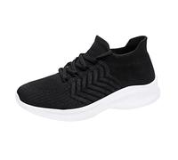 Zapatillas Fascitis Plantar Zapatos Deportivos para Hombre, de Moda, Sencillos y sólidos, Novedad de Verano, patrón de Malla, Transpirables, cómodos y Antideslizantes, Zapatos Zapatillas (Black, 43)