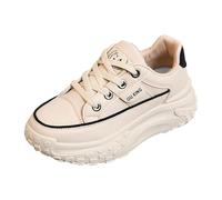Zapatillas Fitness Mujer Zapatos Casuales de m da para Mujer Deportivos con uela Gruesa Que realza Zapatillas Antideslizantes Compras y desplazamientos por la Ciudad en Cualquier época (Khaki, 35)