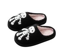 Zapatillas genéricas para verde, zapatillas de algodón impresas de vacaciones para parejas, zapatillas calientes para hombres y mujeres en casa Bailarinas Chica Danza, Le Noir, 41 EU