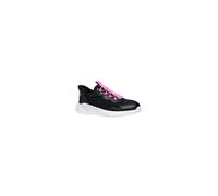 Geox J Sprintye Fast in G, Zapatillas, Color Negro y Fucsia, 30 EU