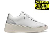 Geox D SUNNETTY A, Zapatillas Mujer, White/Silver, 36 EU