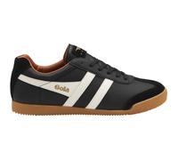 Gola Harrier Leather, Zapatillas de Moda Hombre, Black/White/Moody Orange, 45 EU