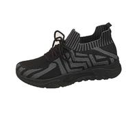 Zapatillas gruesas de plataforma con cordones para mujer, con soporte de arco, espuma viscoelástica, antideslizante, malla transpirable, atlética, para correr, caminar, cómodas, ortopédicas, zapatos