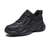 Zapatillas Hombre Mesh Rehaussantes 6 cm - Zapatillas de cuña con cordones, Sneakers Running, Tenis Deportivos, Parte Transpirable, Suela Gruesa, Rehaucement Interno - Ocio, Correr, Caminar, Casual