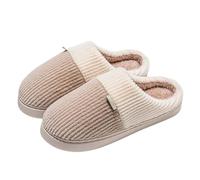 Zapatillas Hombre Mujer Antiderapant Zapatillas Unisex Pareja Invierno Cálidas Mulas Zapatillas Calientes Antideslizantes para Casa Zapatilla de Peluche Slippers Cómodo Suave Zapatillas Con Relleno