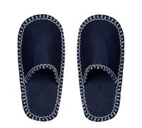 Zapatillas Hombre Mujer Fieltro No Tejidas Desechables, Zapatillas Invitados de Invierno Cálido, Zapatilla Slip-On Para Poner, Zapatos Mulas Ligeras con Borde Colgado - Hotel, SPA, Viajes, Casa