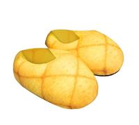 Zapatillas Hombre Mujer Rigolo Pain Mantequilla Zapatillas Unisex Pareja Invierno Cálido Slippers Antiderapant de Maison Mules Zapatillas Cómodas Suave Mule Pantoufle Peluche Zapatillas Calentadas, 01