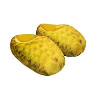 Zapatillas Hombre Mujer Rigolo Pain Mantequilla Zapatillas Unisex Pareja Invierno Cálido Slippers Antiderapant de Maison Mules Zapatillas Cómodas Suave Mule Pantoufle Peluche Zapatillas Calentadas, 01