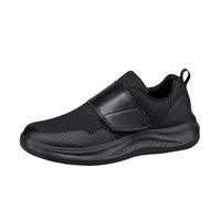 Zapatillas Hombre Negras Zapatillas Hombre Casual Verano Zapatos Negro Zapatos Casuales Extra Anchos Transpirables para Caminar Mayores Altas Grandes Calzado Cómodo Shoes For Men Excursionismo