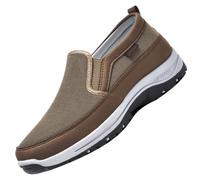 Zapatillas Hombre Ortopedica Amortiguador de Aire Respirable de Las Hombre Ajustable Zapatillas para diabéticos de Anchos Anchos Zapatillas ortopédicas para Mujer,Marrón,42/260mm