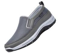 Zapatillas Hombre Ortopedica Amortiguador de Aire Respirable de Las Hombre Ajustable Zapatillas para diabéticos de Anchos Anchos Zapatillas ortopédicas para Mujer,Gris,39/245mm