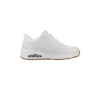Skechers Uno Banksia - Tenis para Hombre, Malla Duraleather Blanca, 45 EU