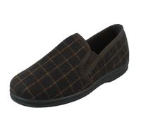 Zapatillas Hombre Spot On Jaydon Cuadrícula Marrón, Sin Cierre, Talla UK 11